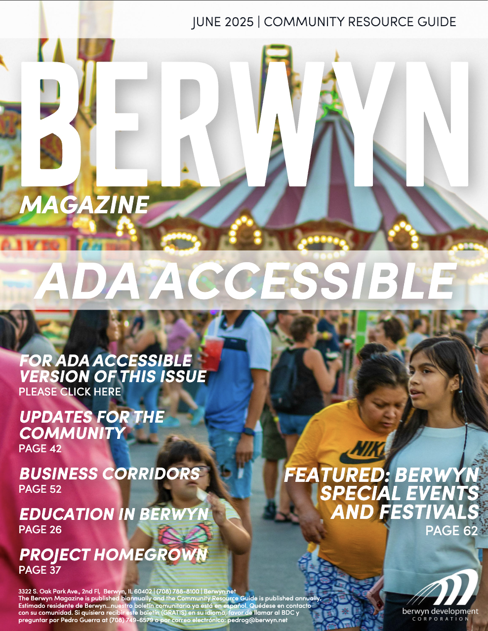 The cover of Berwyn's 2025 CRG Magazine