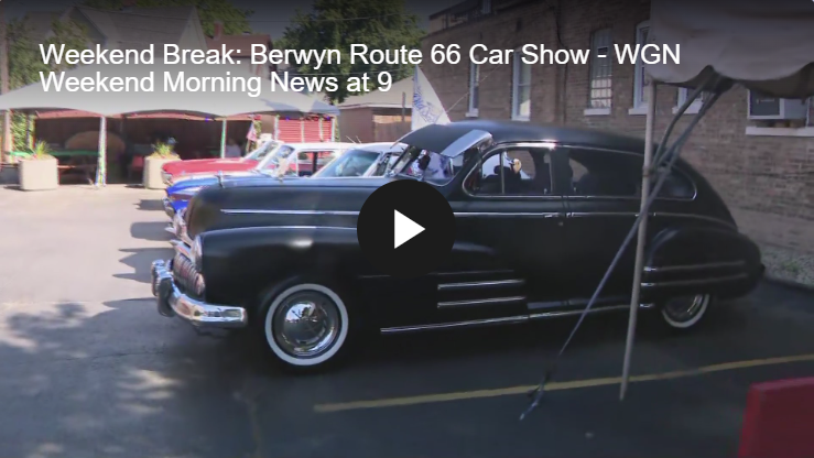 Berwyn Route 66 Car Show media feature on WGN Weekend Break
